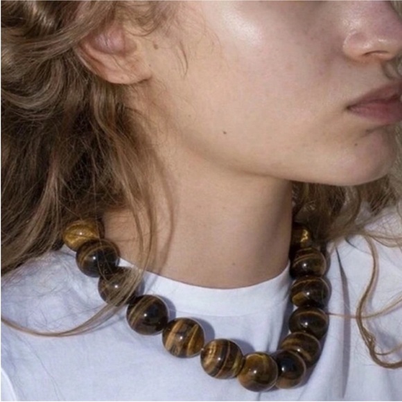 Anthropologie Jewelry - New! Tiger Eye Beaded Necklace (1043) NWOT